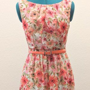 Floral Dress 1950's vibe